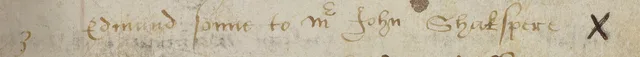 Crop of page 17 recto of the parish register of the Church of the Holy Trinity , containing the entry for Edmund Shakespeare's baptism. Plain facts about historical figures with late year birthdays worth knowing